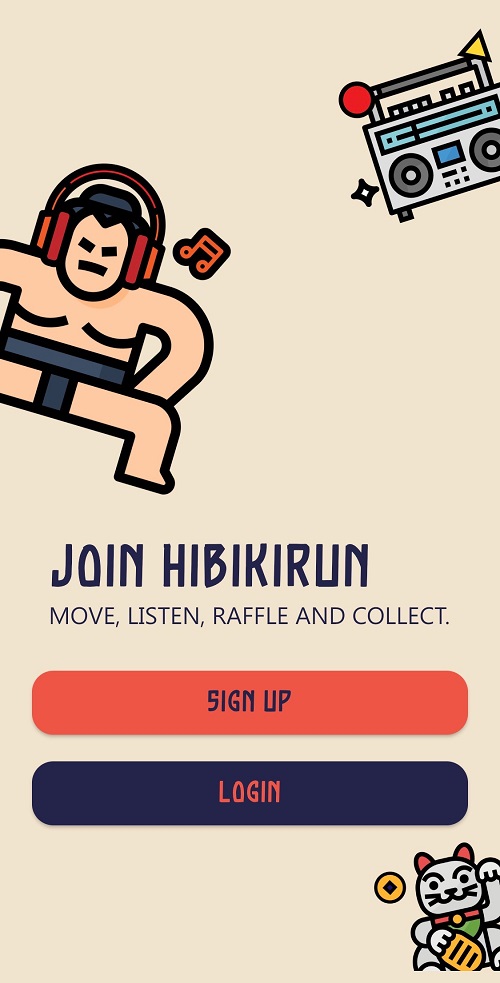 Hibiki Run(HibikiRun)アプリからアカウント作成