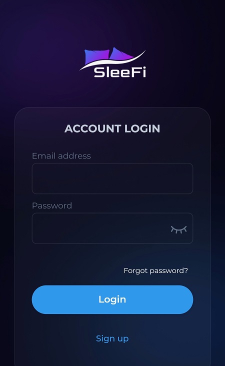 SleeFi（スリーファイ）のオープンベータ版提供サイトにアクセス