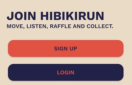 Hibiki Run（ヒビキラン）のアカウント登録