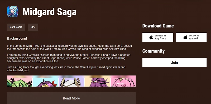Midgard Saga(MidgardSaga)のスマートフォン向けアプリの入手