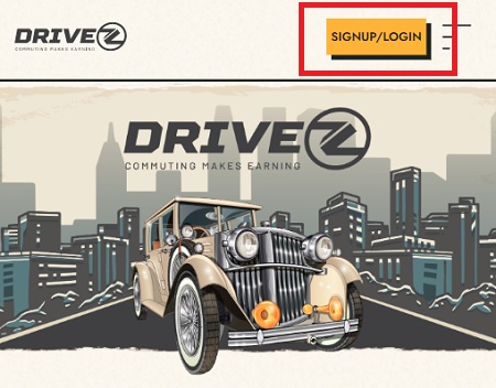 DRIVEZ（ドライブゼット）アカウントでログイン