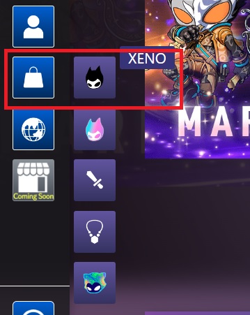 XENO（ゼノ）のマーケットプレイスを選択