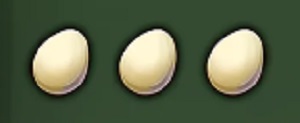 卵の絵柄が3つ