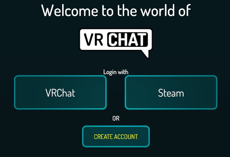 VRChat（VRチャット）へのログイン方法の選択