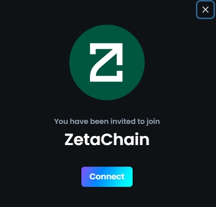 ZetaChainのCREW3キャンペーン・サイトへ