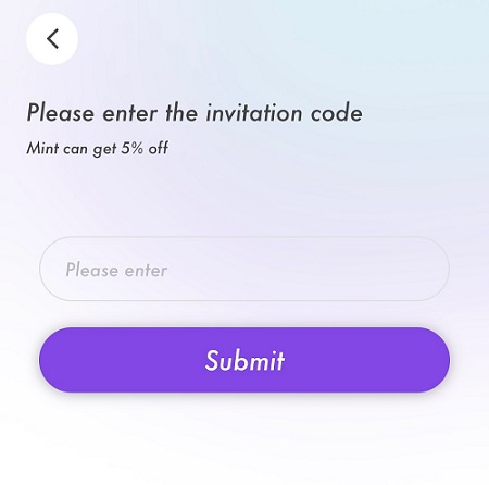 CHILL（チル）の招待コードの入力