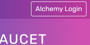 Alchemy（アルケミー）アカウントでログイン