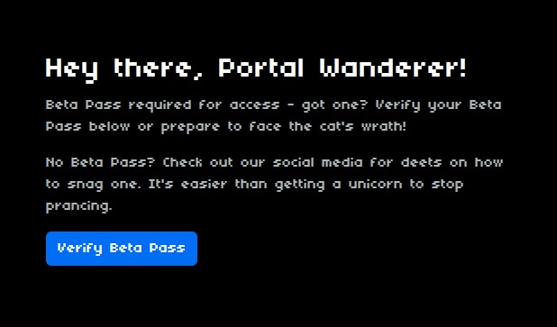 PortalFantasy（ポータルファンタジー）のベータ版サイトへアクセス