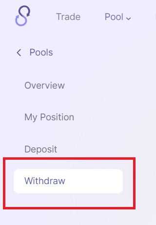 SyncSwap（シンクスワップ）での流動性提供を終了する手順