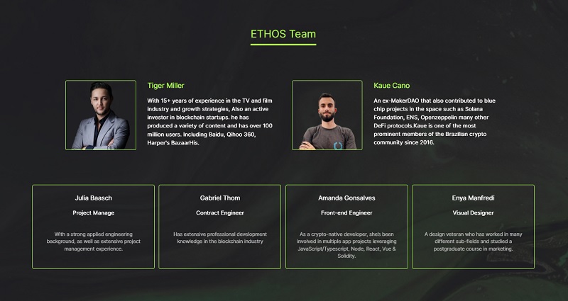 ETHOS（イーソス）の開発ロードマップ