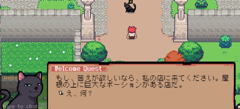 キャラクターの会話等が日本語で表示されるようになる