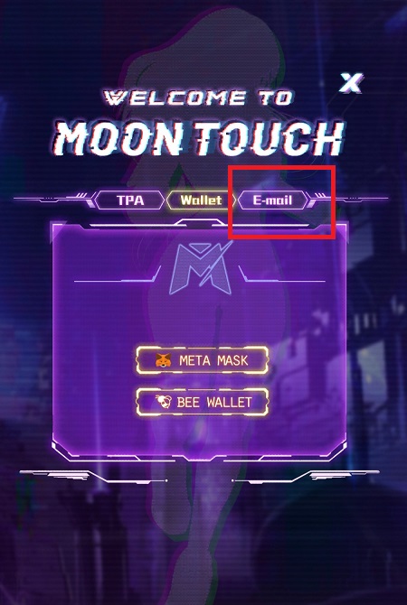 Moon Touch（ムーンタッチ）のゲームアカウントの新規作成