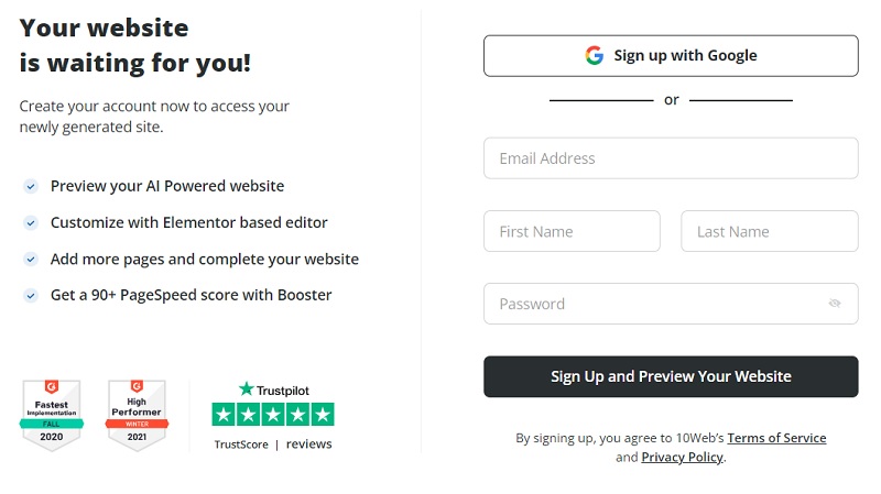 「10Web」の使い方－AI（人工知能）活用のウェブサイト自動生成ツール | fillメディア（fill.media）公式サイト