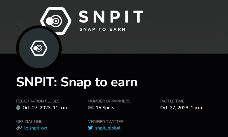 PREMINT上の、SNPIT（スナップイット）イベント・ページにアクセス
