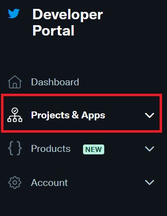 「プロジェクト・アプリ」を選択