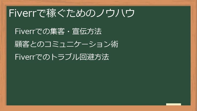 Fiverrでドル建て収入を稼ぐためのノウハウ
