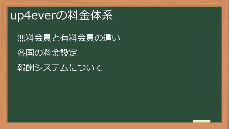 up4everの料金体系