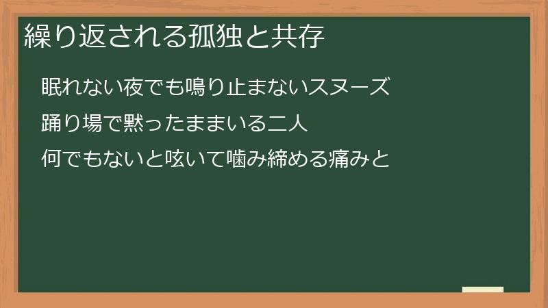 繰り返される孤独と共存