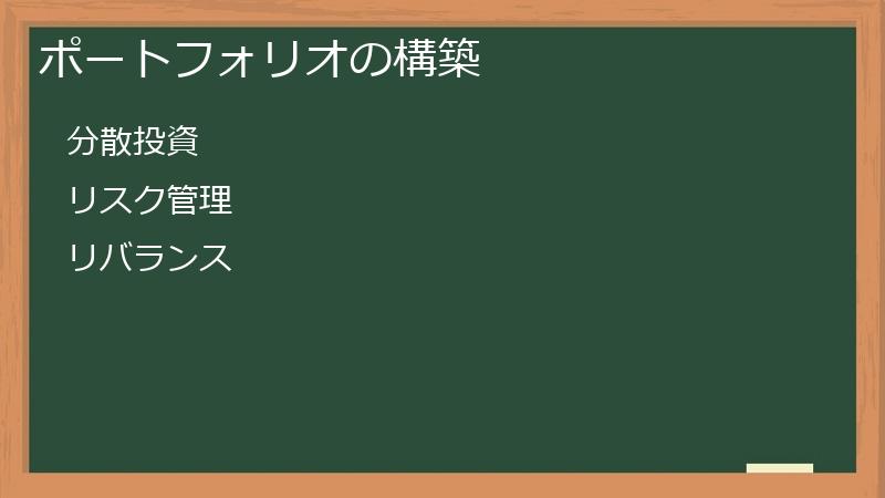 ポートフォリオの構築