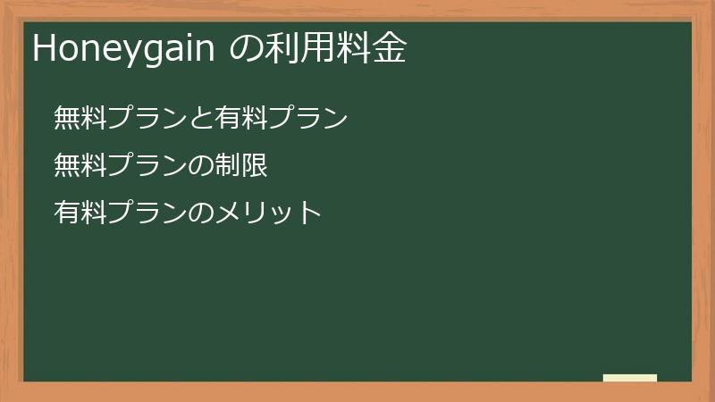 Honeygain の利用料金