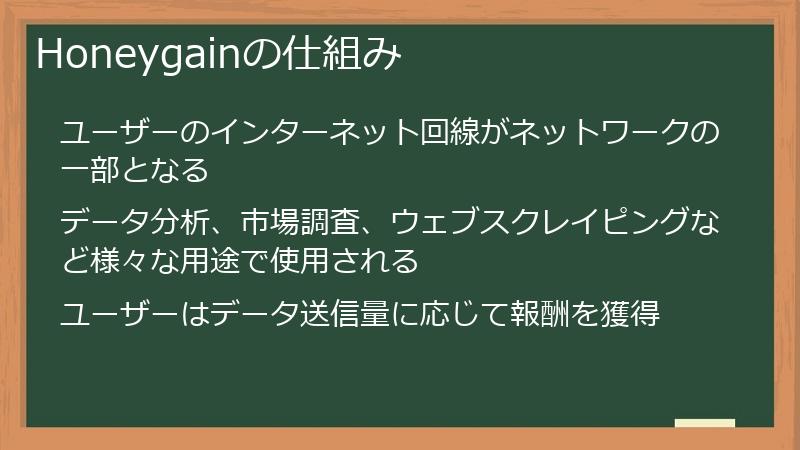 Honeygainの仕組み