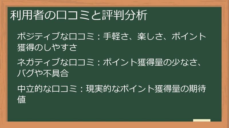 利用者の口コミと評判分析