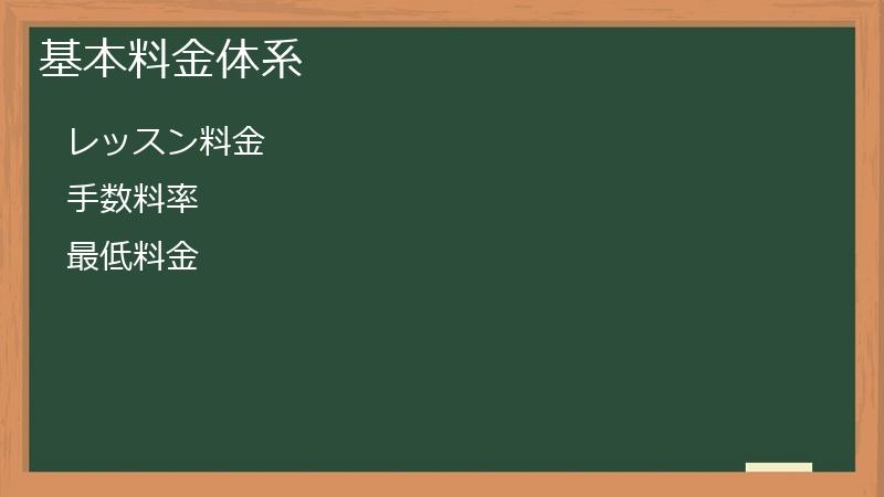 基本料金体系