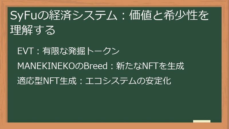 SyFuの経済システム：価値と希少性を理解する