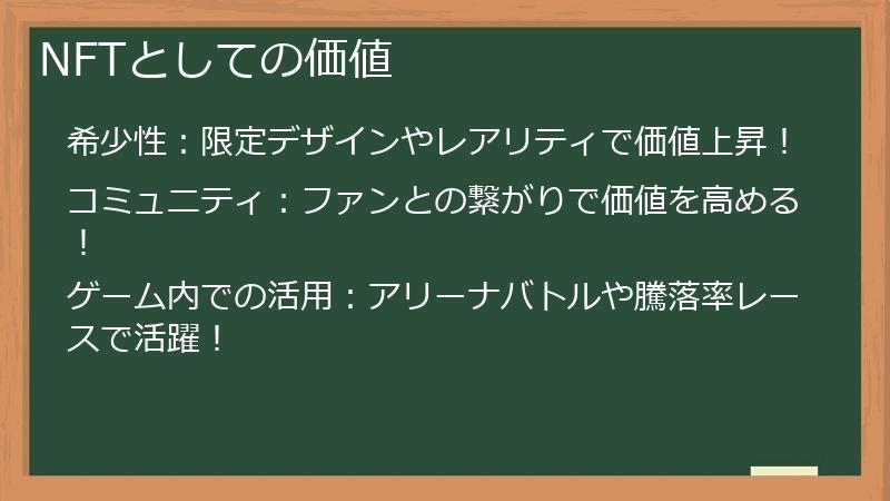 NFTとしての価値