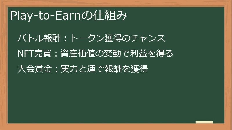 Play-to-Earnの仕組み