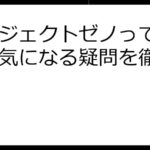 プロジェクトゼノって怪しい？気になる疑問を徹底解説！