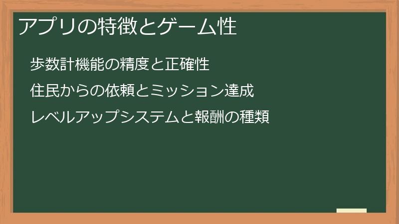 アプリの特徴とゲーム性