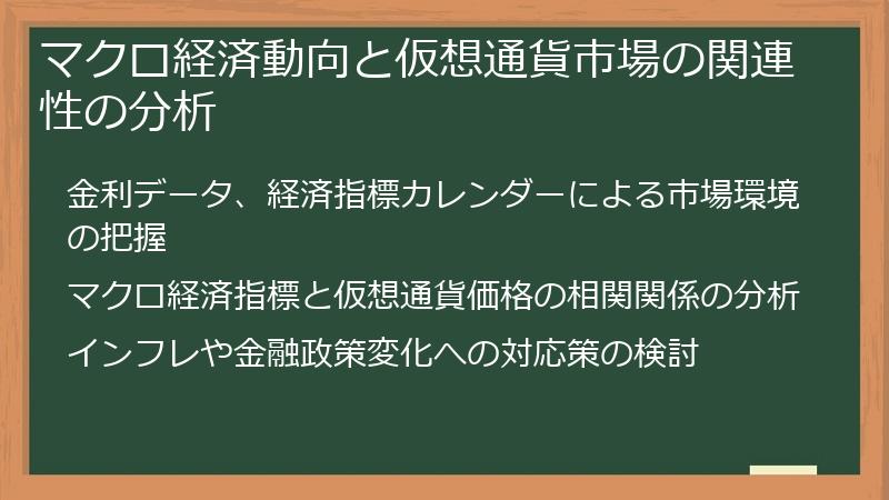 マクロ経済動向と仮想通貨市場の関連性の分析