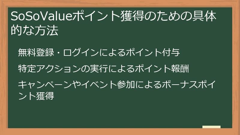 SoSoValueポイント獲得のための具体的な方法