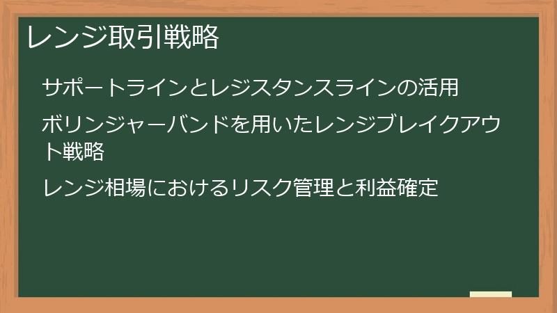 レンジ取引戦略