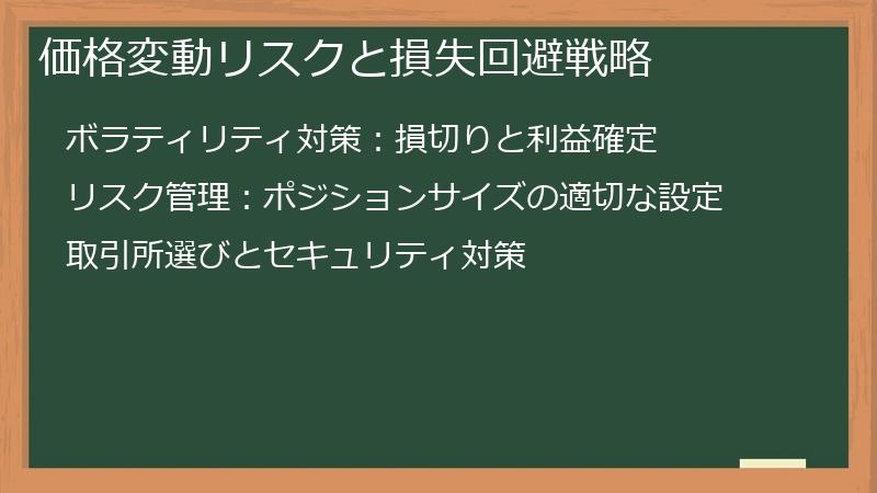 価格変動リスクと損失回避戦略