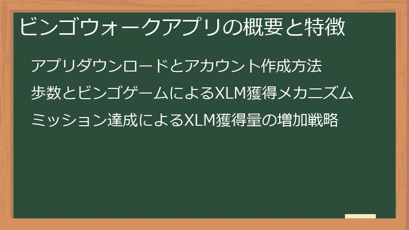 ビンゴウォークアプリの概要と特徴