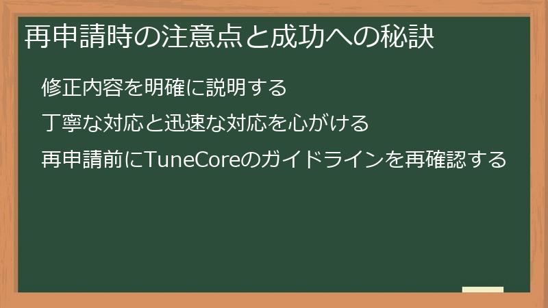 再申請時の注意点と成功への秘訣