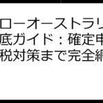 ハイローオーストラリア税金徹底ガイド：確定申告から節税対策まで完全網羅