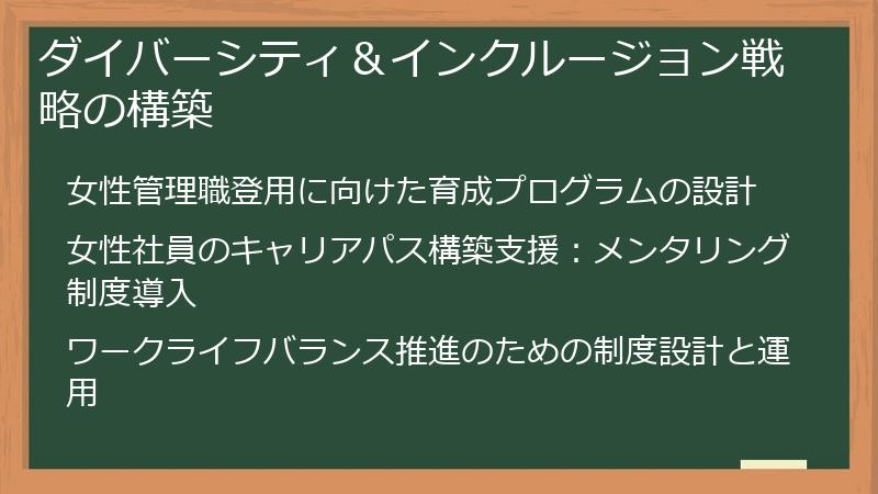 ダイバーシティ＆インクルージョン戦略の構築