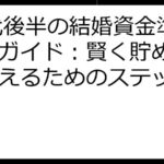 20代後半の結婚資金準備完全ガイド：賢く貯めて夢を叶えるためのステップとFAQ