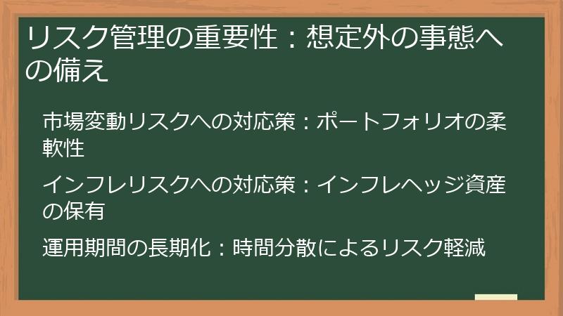 リスク管理の重要性：想定外の事態への備え