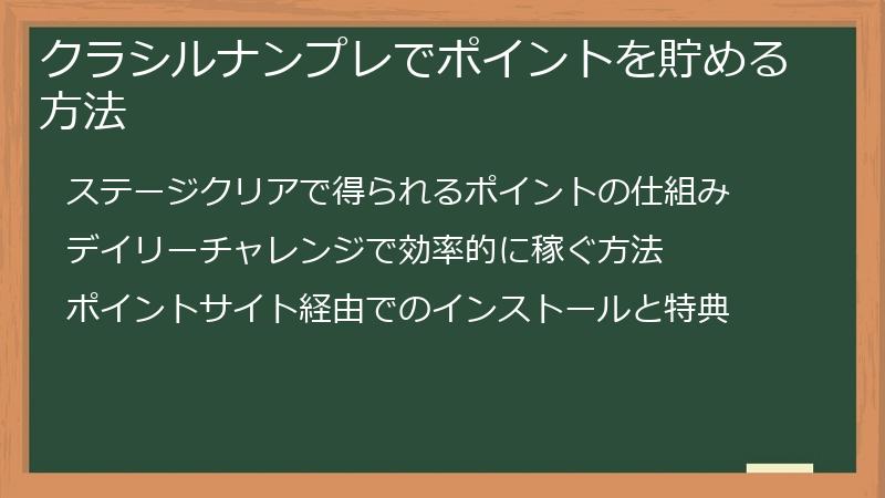 クラシルナンプレでポイントを貯める方法