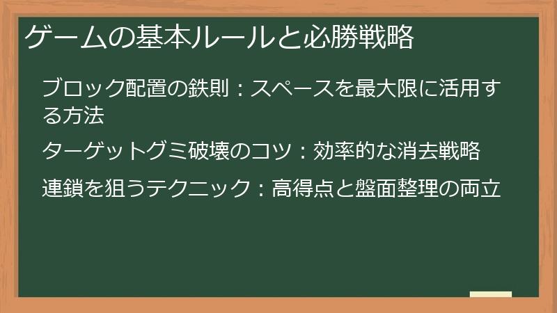 ゲームの基本ルールと必勝戦略